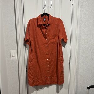 Old Navy Terracotta Shirt Dress